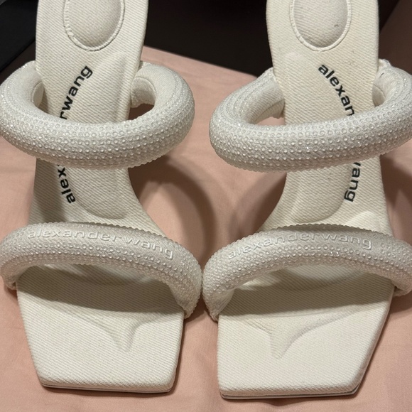 Alexander Wang white Juliet crystal heels (white) - Picture 10 of 15